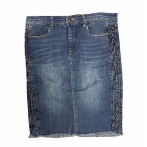 I Jeans by Buffalo Denim Side Laced Pencil Skirt size 29/8